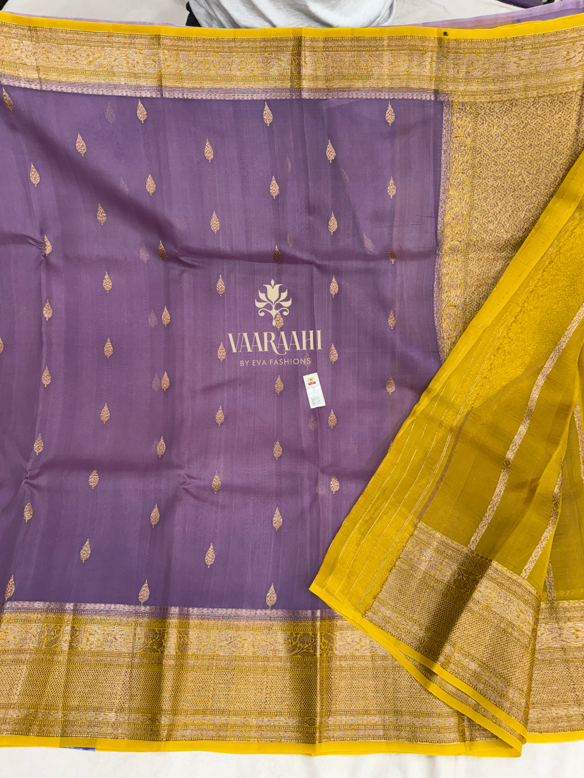 Handloom Kora Silk Sarees with Elegant Gold Zari Butti & Rich Zari Border Certified