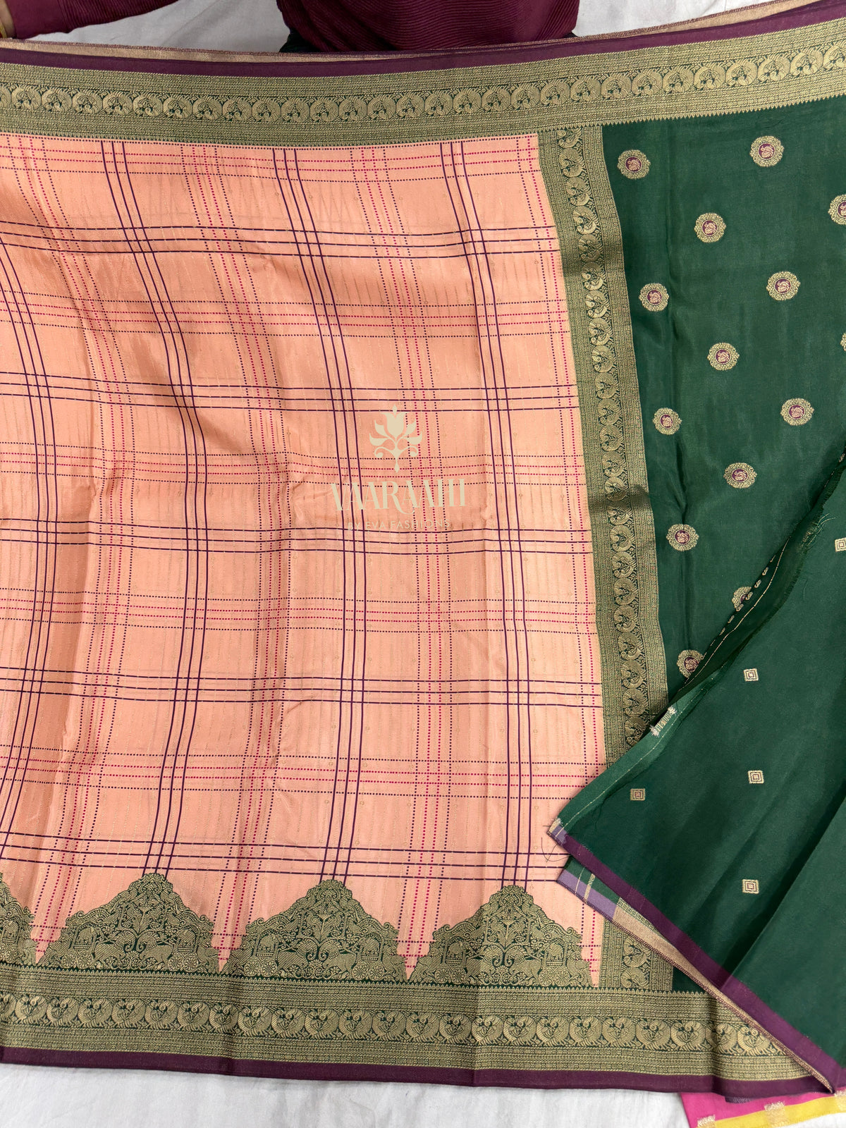Exclusive Kanchi Dola Silk Sarees with Rich Zari Border & Matching Blouse